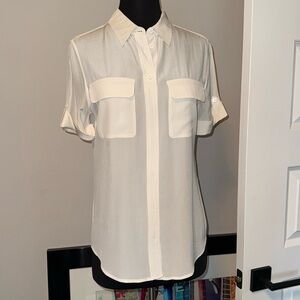 100% Silk Equipment Blouse - Pristine! Sz XS